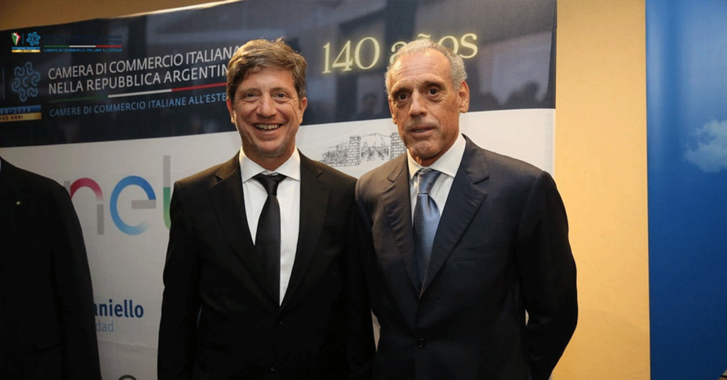 Alejandro Bellorini con Giorgio Alliata de Montereale en la Cena de Gala CCI Italiana 2024